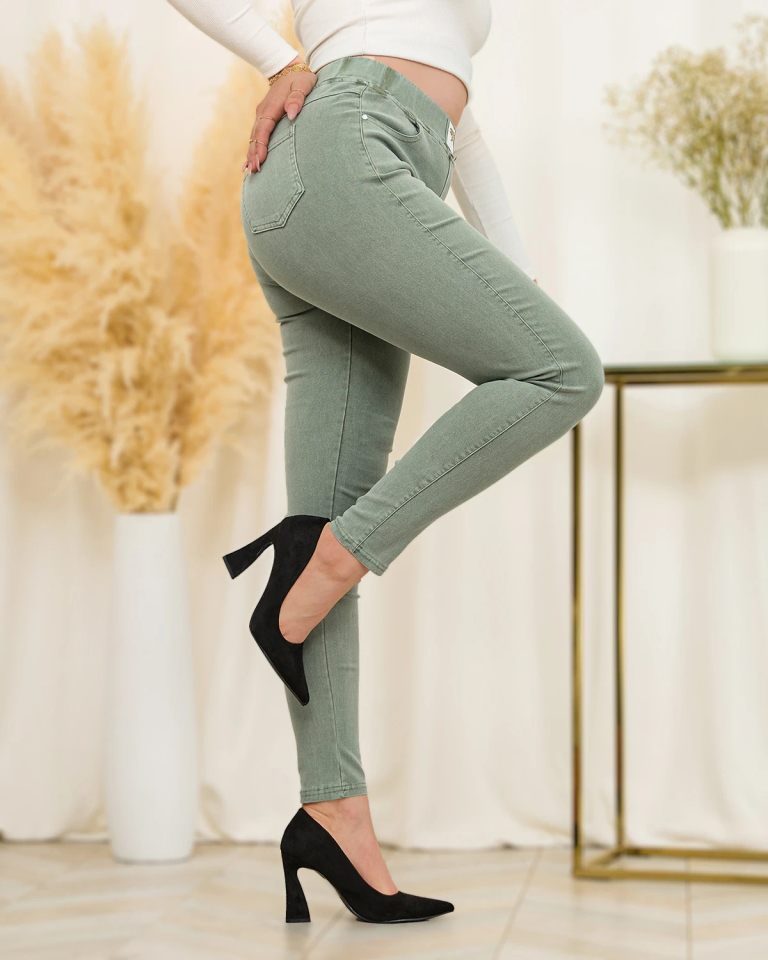 Royalfashion Зелени дамски тегели a'la jeans