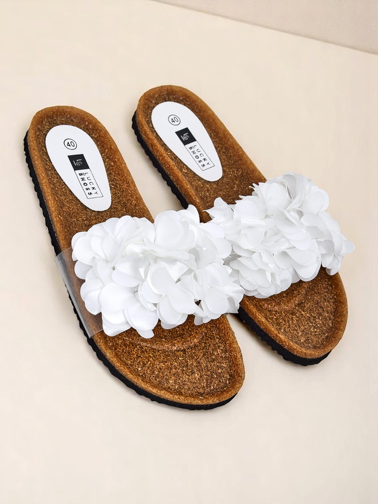 Royalfashion Дамски чехли с цветчета Flora Soft