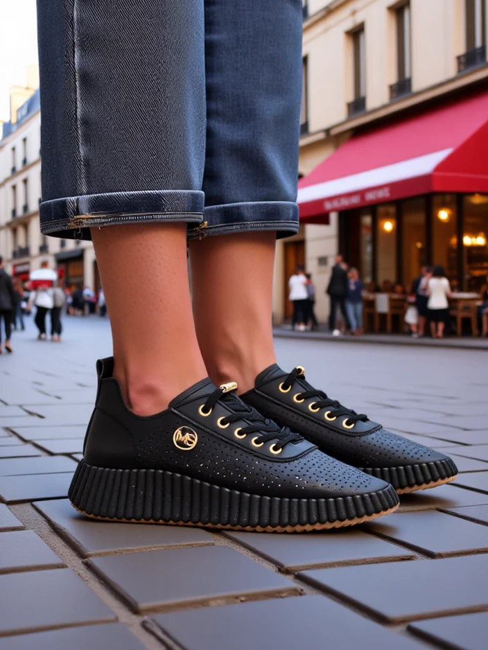 Royalfashion Дамски спортни перфорирани маратонки Jovenes