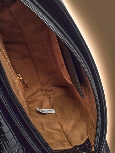 Лакирана малка дамска чанта от еко кожа Panthere Mist