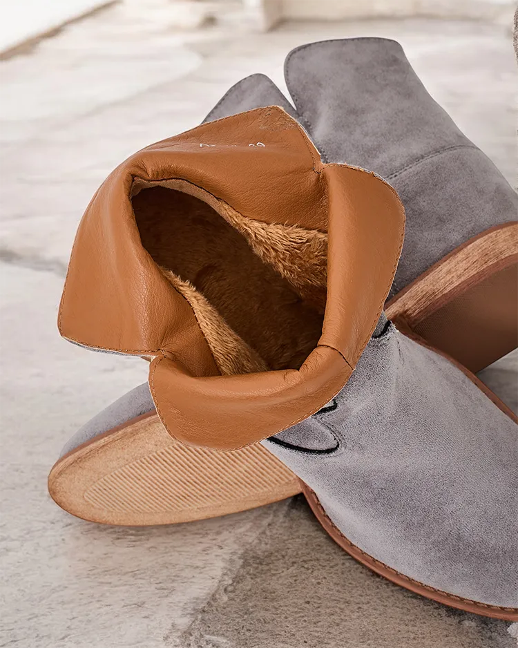 Royalfashion Каубойски ботуши на закрита платформа Блустоун