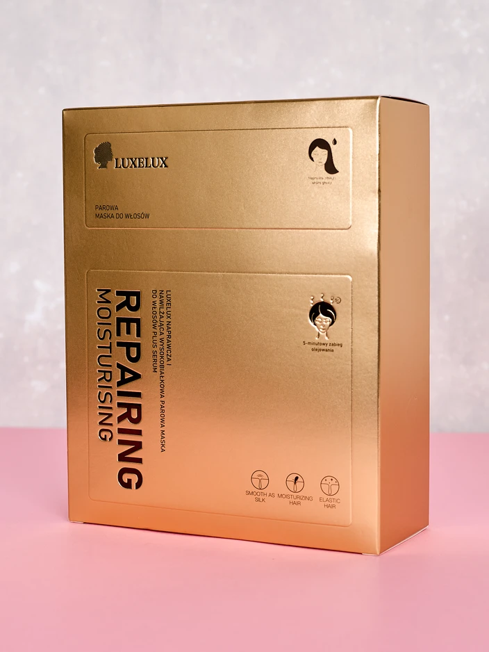 Маска за коса с пара Luxelux плюс серум
