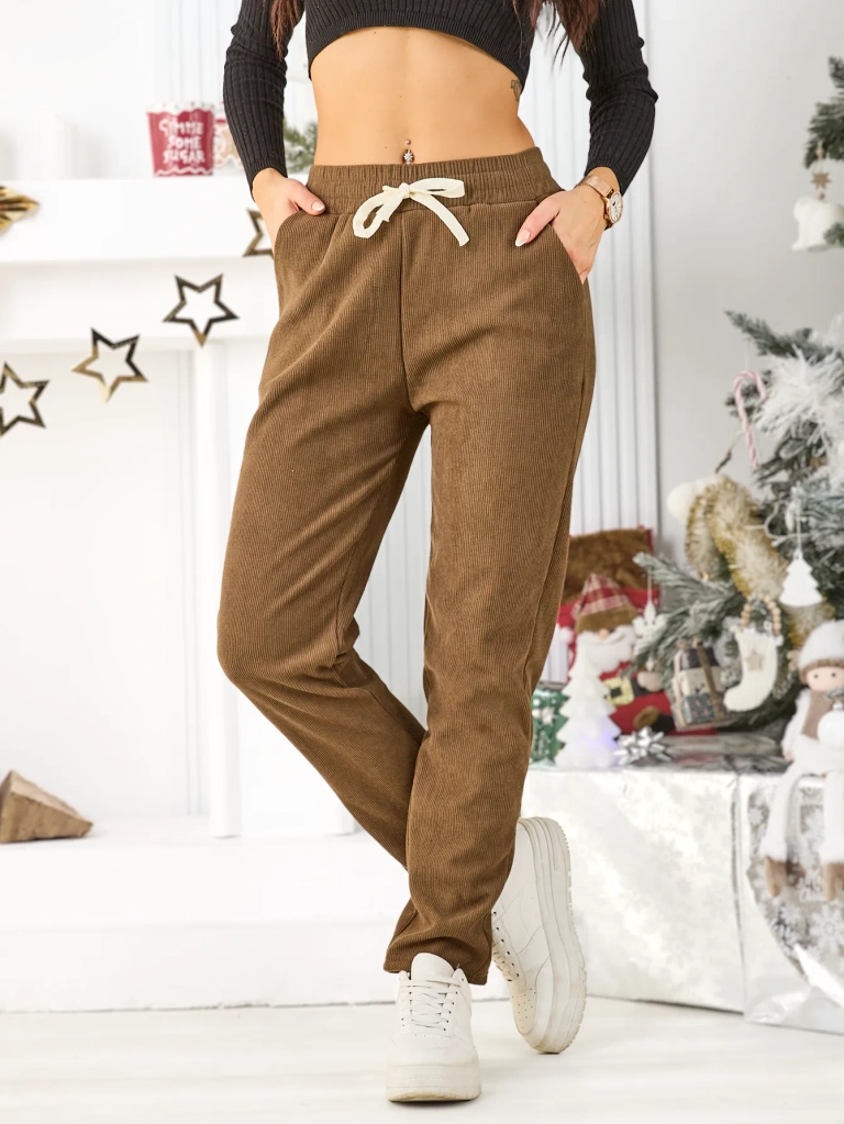 Royalfashion Топли дамски панталони с големи размери