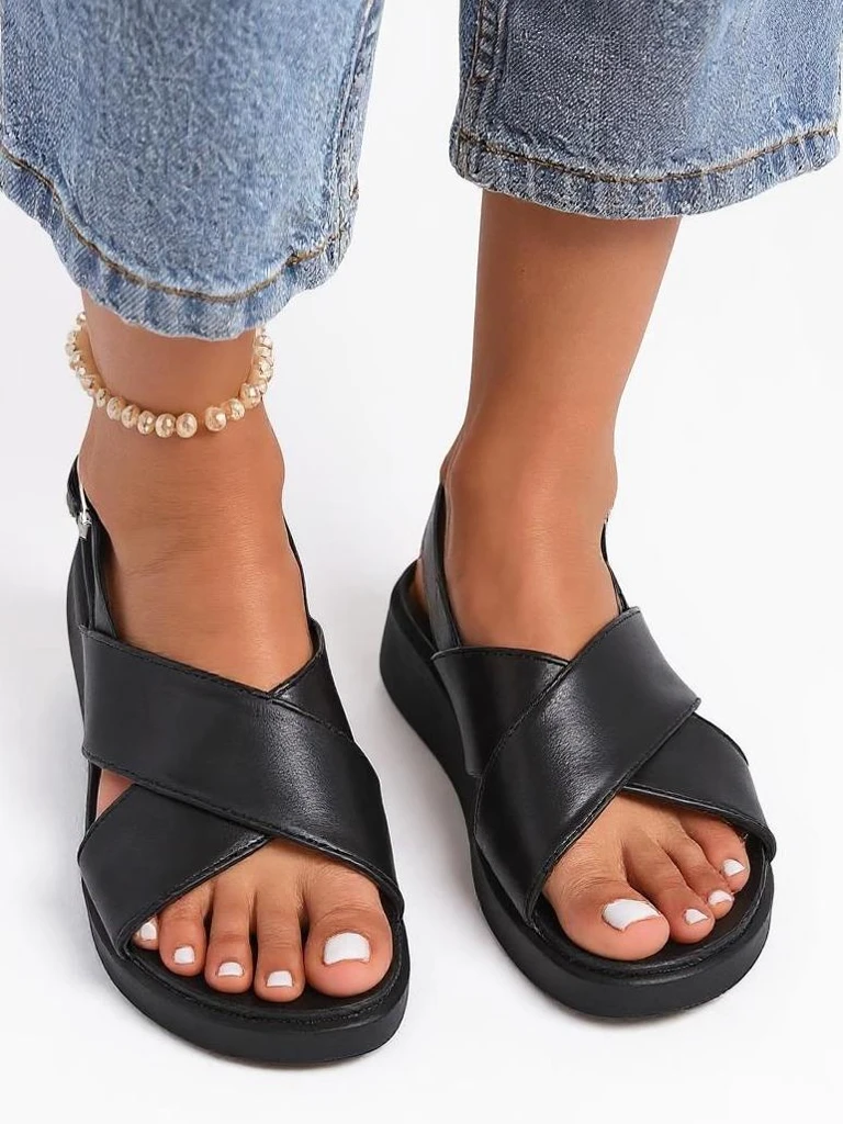 Royalfashion Дамски сандали на дебела подметка Riva Star