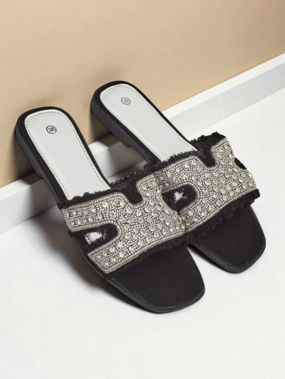 Royalfashion Дамски сандали с камъни CrystalEase