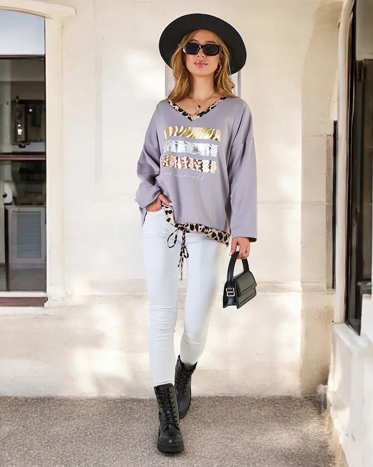 Royalfashion Дамска блуза с принт