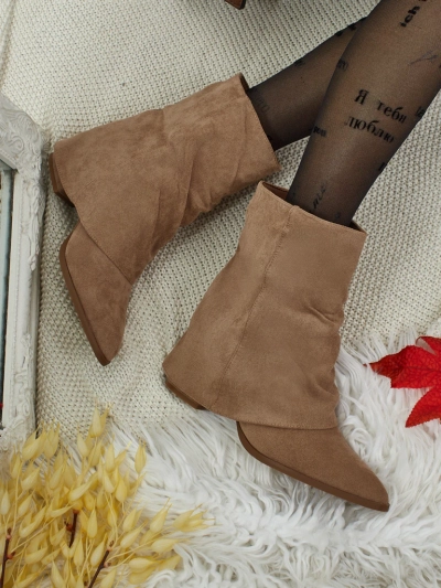 Дамски боти с покрит горен край Moonly