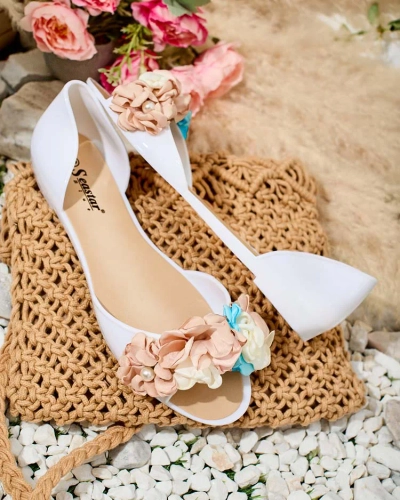 Royalfashion Каучукови балерини с цвете Koddies