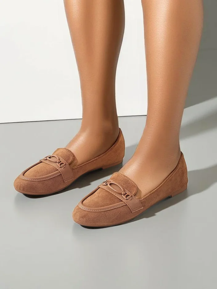 Royalfashion Женски лофери от еко велур Zammei