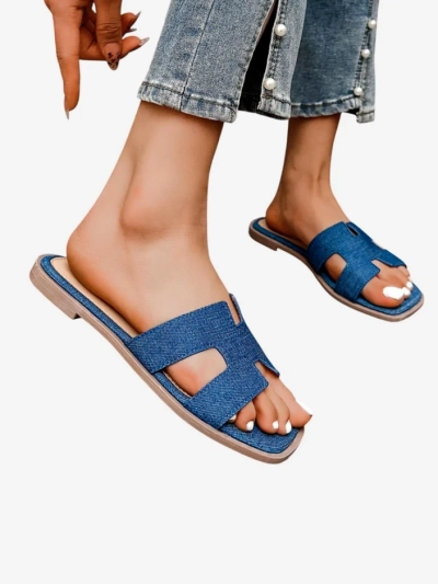 Royalfashion Дамски тапи с плоска подметка Eval