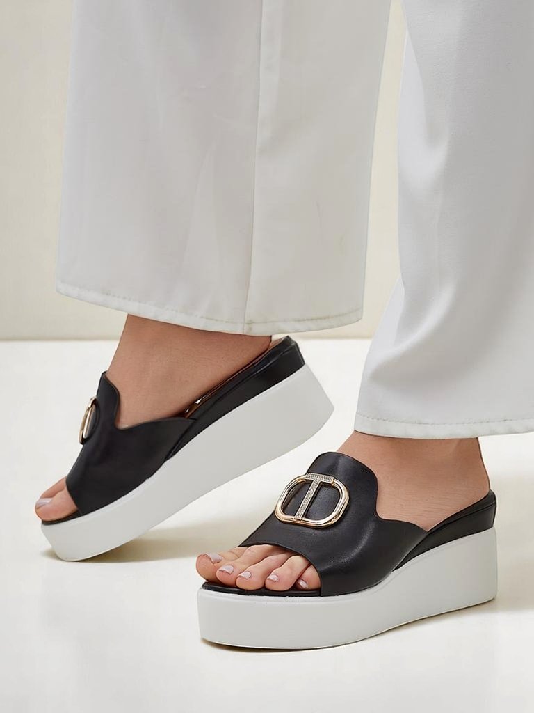 Royalfashion дамски сандали на клин Daffin