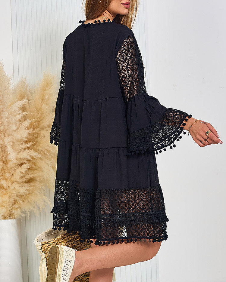 Royalfashion Дамска плажна рокля с пайети