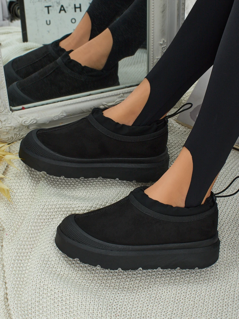 Къси дамски боти а ла сноубутс Velisee