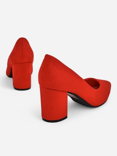 Royalfashion Дамски помпи от еко велур Ugandes