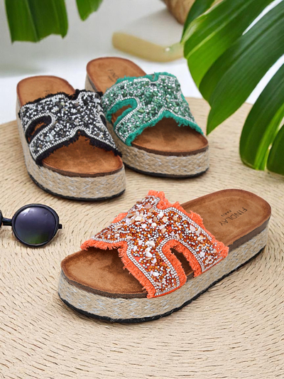 Royalfashion дамски чехли с декорации Candy Candy