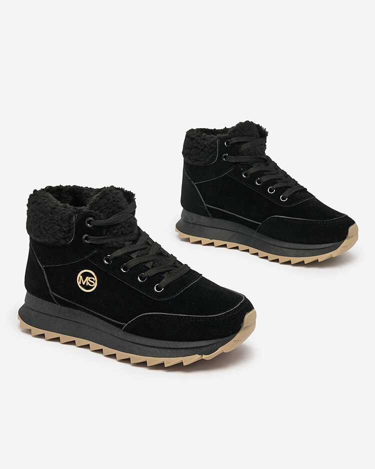 Royalfashion Дамски спортни обувки с изолация в черно Cerrto