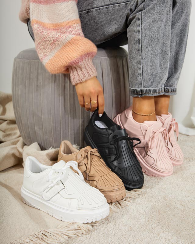 Różowe sportowe sneakersy damskie Sumikoa - Obuwie