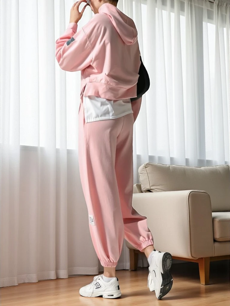 Royalfashion Дамски памучен комплект с вмъкваща се риза