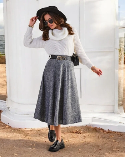 Дамска миди пола на Royalfashion