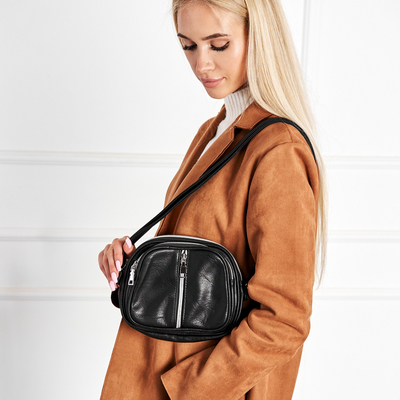 Czarna damska mała torebka na ramię - Akcesoria