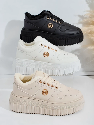 Royalfashion Затоплени дамски маратонки с кожа Rozit