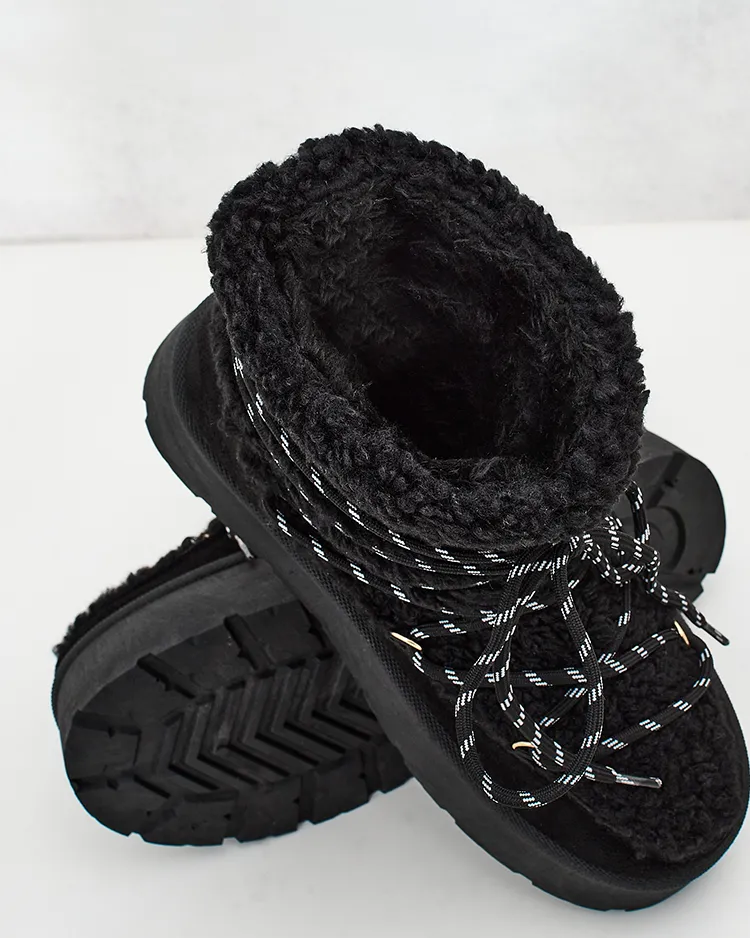 Royalfashion Дамски ботуши за сняг с дантела Evonie