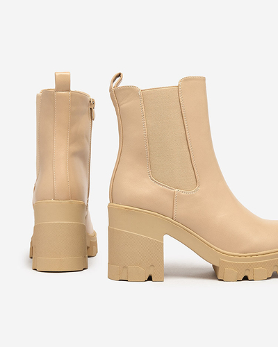 Royalfashion Светлокафяви дамски ботуши Atherta