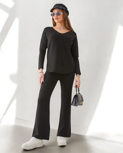 Royalfashion Дамски комплект с пуловер