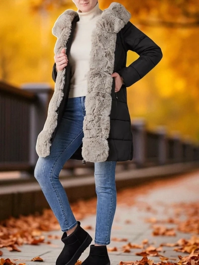 Royalfashion Дамско яке с отделящи се ръкави