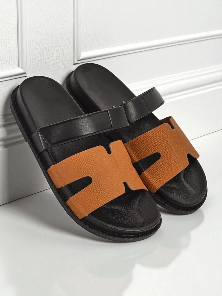 Royalfashion Дамски сандали от еко кожа тип slip-on FlexiComfi