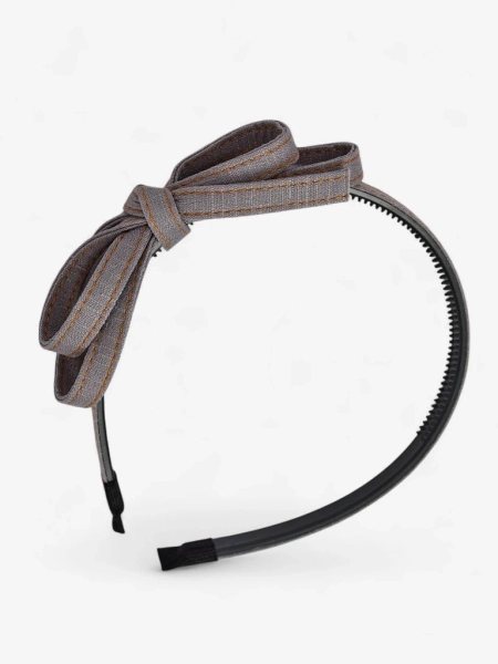 Royalfashion Лента за глава с панделка, дънков стил