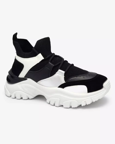 Дамски спортни маратонки в бяло и черно Ziragga- Footwear