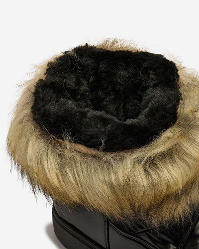 Royalfashion Черни ботуши a'la snow boots за жени Gomllo