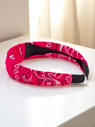 Royalfashion Десенчеста лента за коса Lena