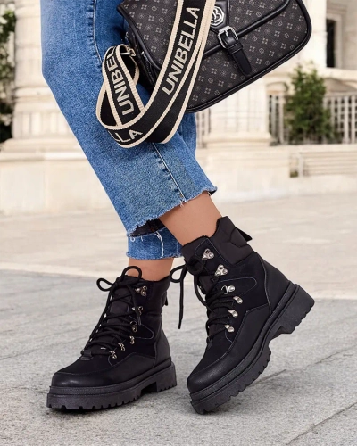 Дамски снежни боти Royalfashion с връзки Sololi