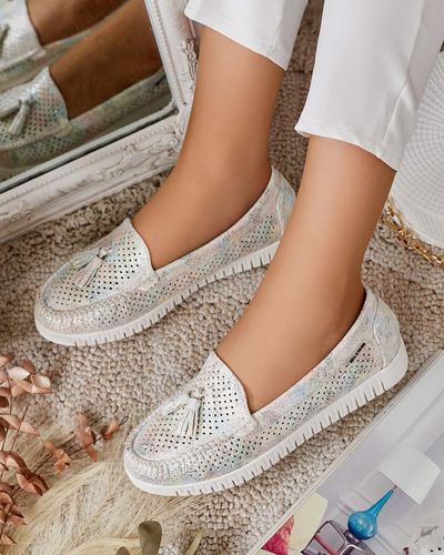 Royalfashion Дамски ажурни мокасини Molaffa