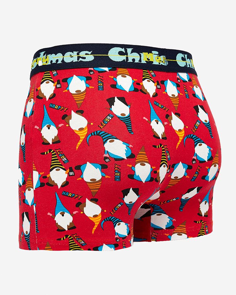 Royalfashion Червени мъжки коледни боксерки