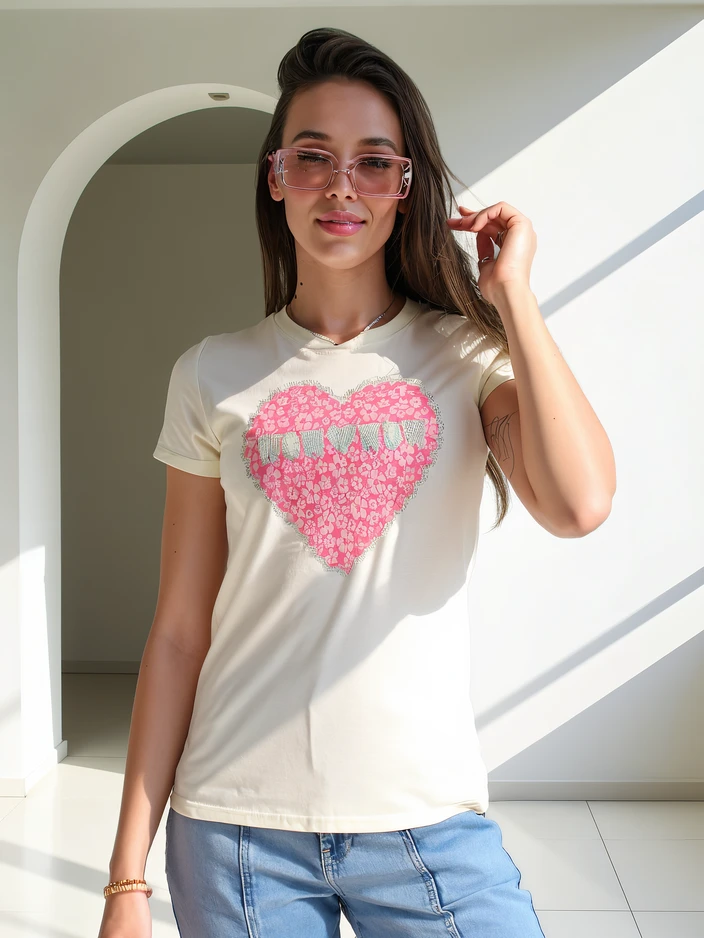 Royalfashion Дамска памучна блуза