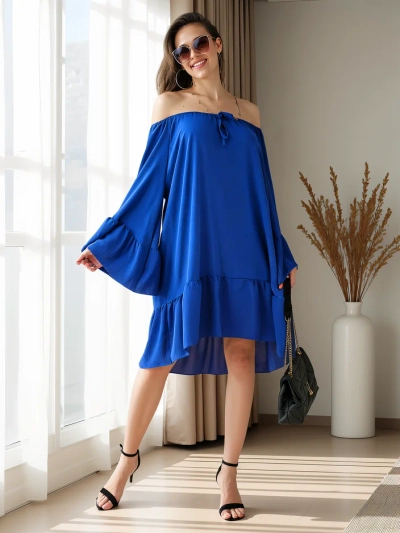 Рокля Royalfashion a'la испанска с ръбове, об oversized