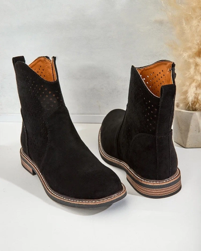 Royalfashion Дамски ажурни ботуши Toffas