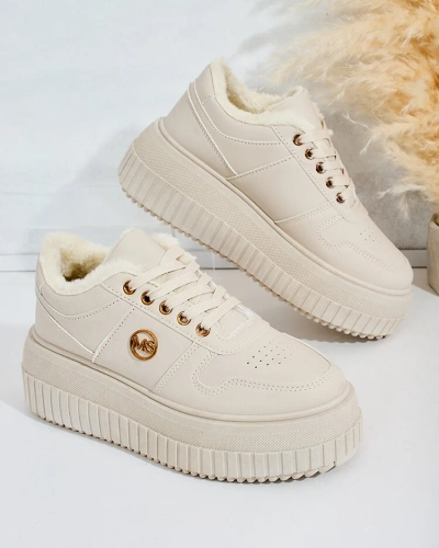 Royalfashion Затоплени дамски маратонки с кожа Rozit