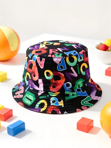Royalfashion Детска шапка тип „IDIOTSKA“ Color Splash Bucket
