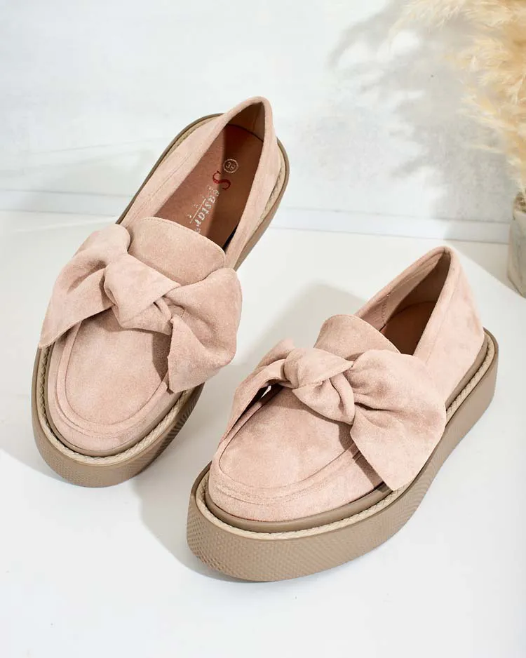 Royalfashion Дамски полуобувки с панделка Eriz