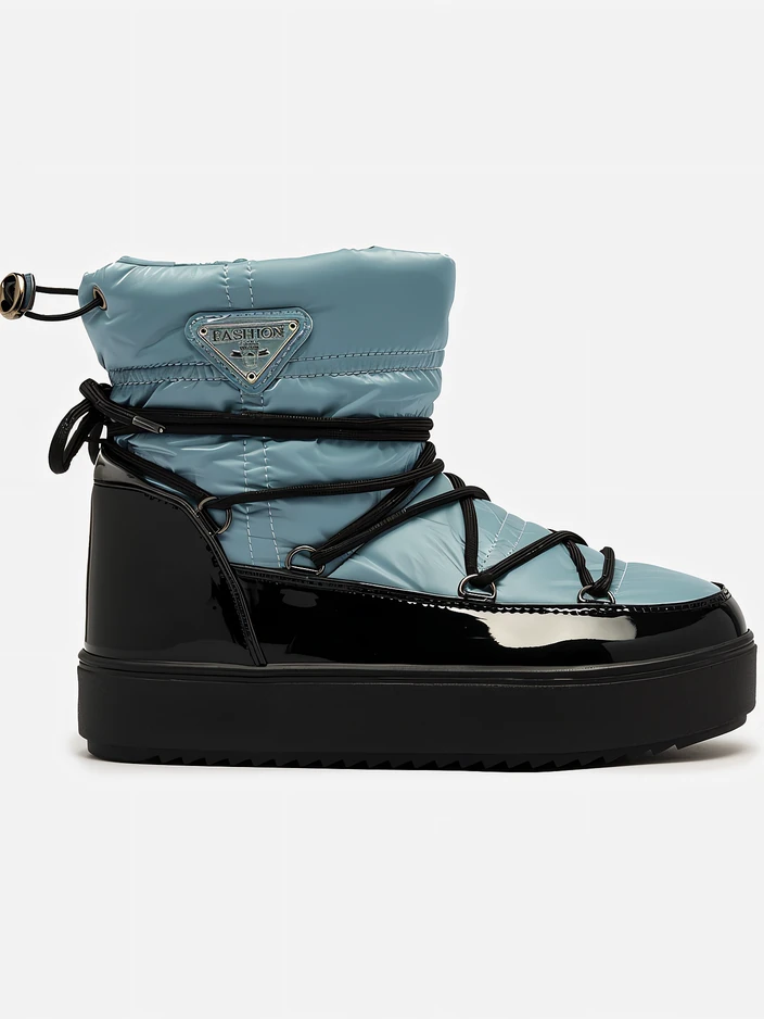 Royalfashion Дамски ботуши a'la snow boots в синьо Vevnose