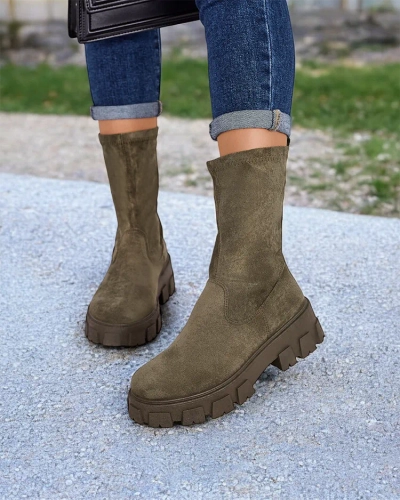 Дамски платформени ботуши Royalfashion Firo