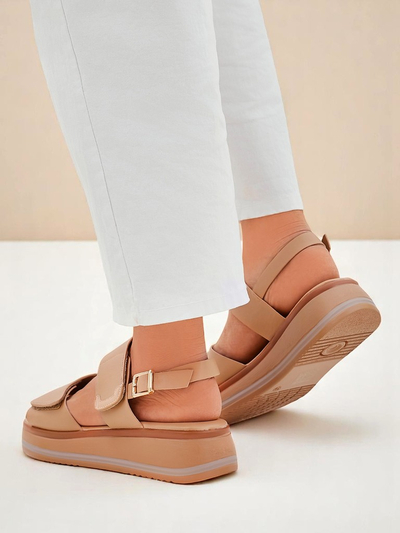 Royalfashion Дамски сандали с по-дебела подметка Tulipp