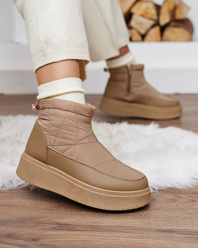 Royalfashion Дамски ботуши за сняг в кафяв цвят Armeda