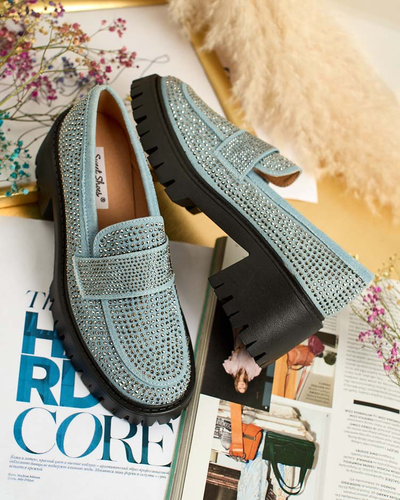 Royalfashion Дамски мокасини с циркони Epolls