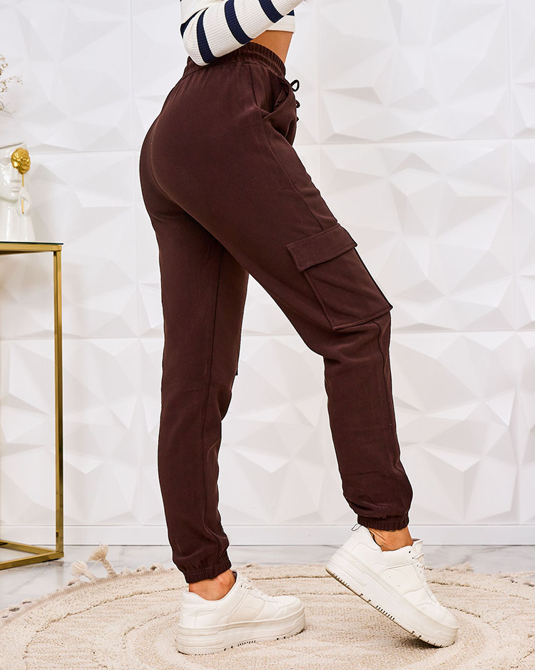 Royalfashion Дамски изолиран боен панталон