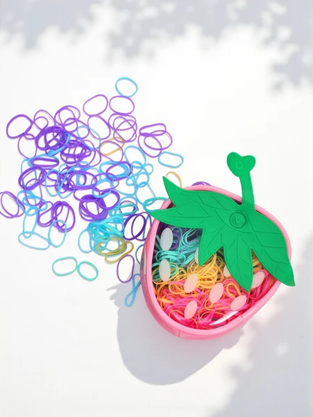 Royalfashion Многоцветни силиконови ластици за коса Ягода